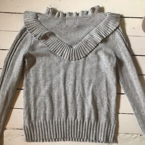 Cynthia Rowley frilly wool sweater - Picture 4 of 5